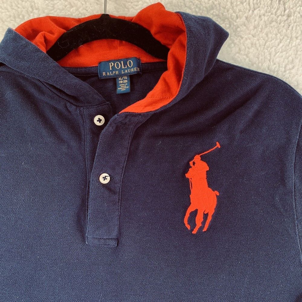 Polo Ralph Lauren Mens HoodieSize XL/TG (18-20) Large Pony #3 Sleeve Pullover
